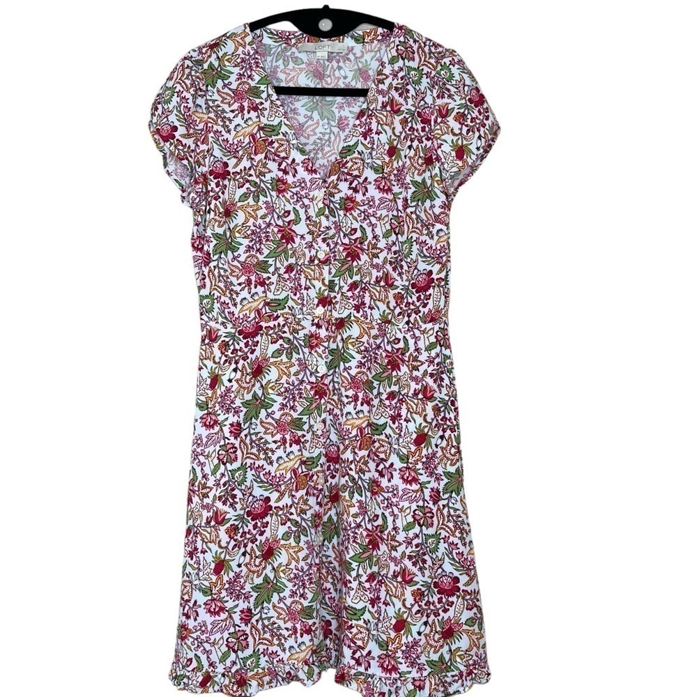 Loft floral print dress